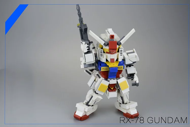 RX78 Юань Зуцу Гандэм Оригинал MOC SD Версия Гандэм Маленькие Гранулы Лаудинг Леду Птица Блок