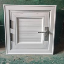 Aluminum alloy air conditioning entrance door stair entrance small door white aluminum alloy door