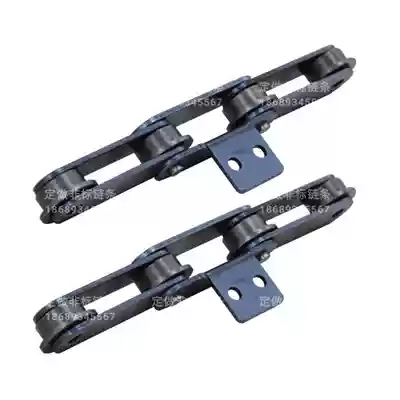 Production chain Various types of conveyor chain non-standard custom FV140-P125F outer single curved double hole chain quality assurance