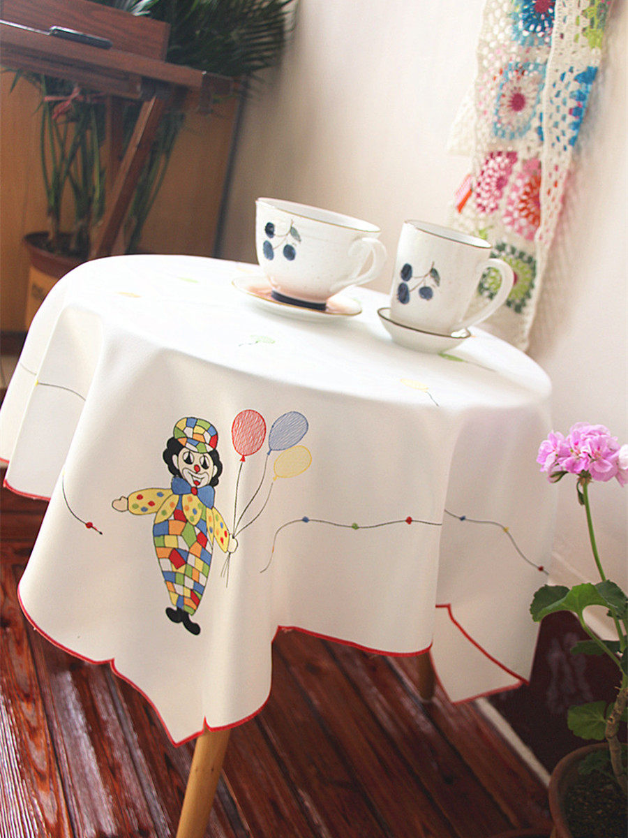 Au Style Embroidered Table Cloth Microwave Bed Head Cabinet Geb Children Cute Table Cloth Personality GonXX_ENCODE_CASE_CAPS_LOCK_Off Satin Small Tea Table Cloth