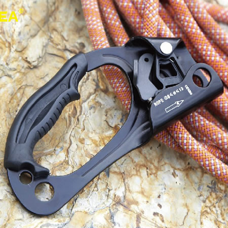Rock Climbing Speed Drop Expansion Training Engineering Rescue Hand-Style Ascender Left Hand Reptile 8-13mm Rope