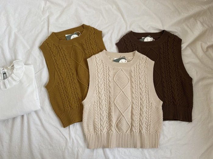 3 Color Girl Boy Fall child clothes CUHK Tong Baby Twist Knit Cotton Thread Sleeve Head Horse Chia Vest Blouse