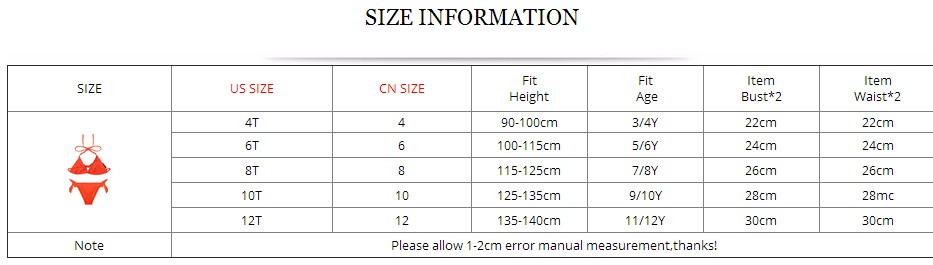 Cô gái châu Âu và Mỹ bikini áo tắm dây đeo mới trẻ em chia váy dễ thương áo tắm cô gái màu cam 3-12 tuổi đồ bơi cho bé