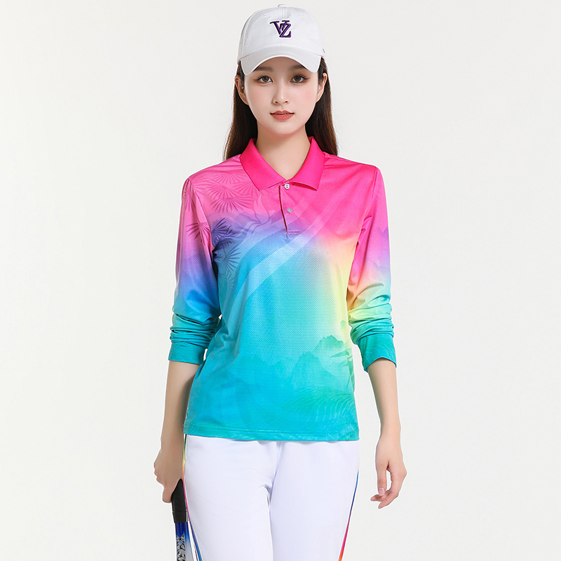 Square Dance Clothing New Long-Sleeved T-Shirt Quick-Drying Walking Group Fitness Activity Team Fitness Dream Team Performance Clothing