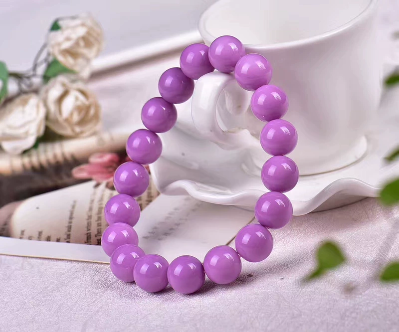 Vòng đeo tay Mỹ Violet 108 Joker Vòng tay đá Naphtha tự nhiên Vòng đeo tay nam và nữ vòng tay nữ