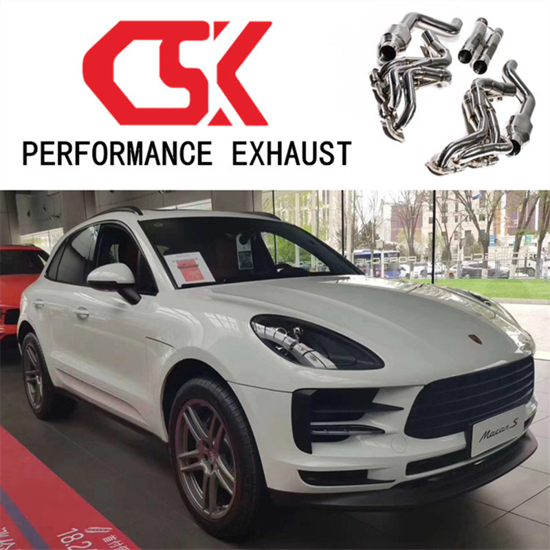 20 Porsche Macan S 3 0T modified CSK head section full section middle tail section valve exhaust pipe sports car sound