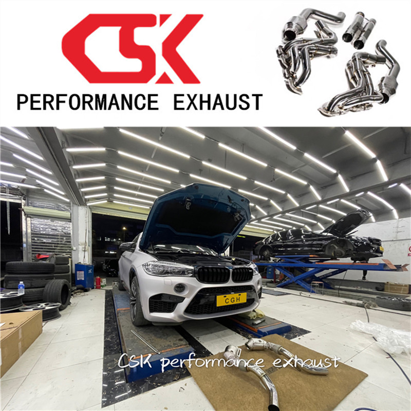 BMWX5M BMWX5M X6M F86 F86 retrofit CSK full section head section midtail section valve exhaust pipe sports car sound-sound-wave street