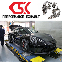 Porsche 911 GT3 retrofit CSK JBOM head section plantain RMBthree exhaust pipe roadster sound-sound-fried street