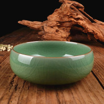 Celadon ashtray ceramic manufacturer direct sales brother kiln open piece brother kiln tea wash pen wash fashion home ashtray ornaments