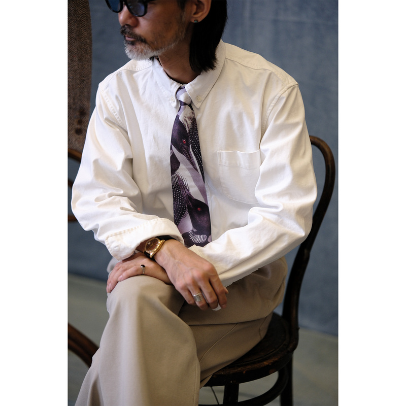 Labor Union Retro Versatile Ivy Long-Sleeve Shirt Lu966