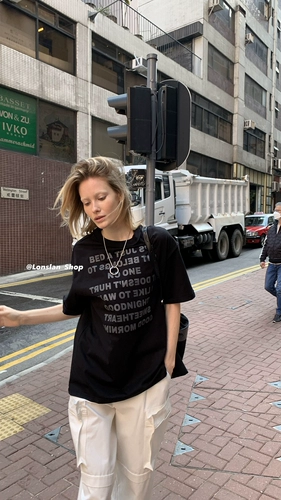 Lonslan 2023 Summer 3/4 20: 00New нишевая дизайн простые мульти -буквные ежедневные