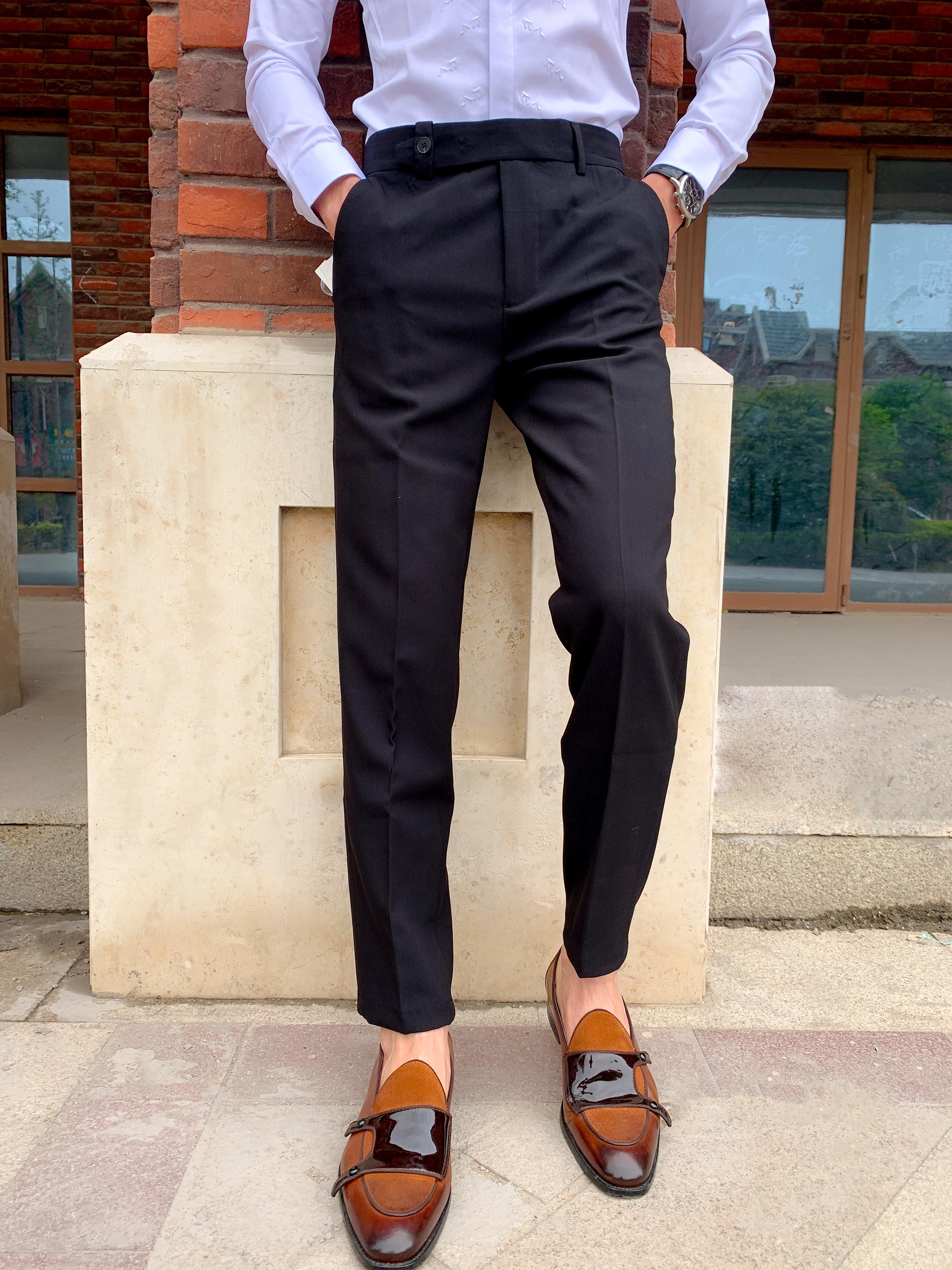 Mùa hè 2019 sản phẩm mới Yue boss tùy chỉnh cùng bộ đồ chín quần - Suit phù hợp quần tây âu