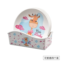 DS024 Симпатичный набор оленей с четырьмя частями (с базой)