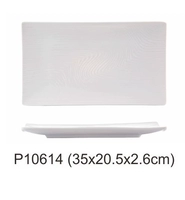 P10614 (14 -INCH Новая прямоугольная тарелка с рисунком воды) 720G