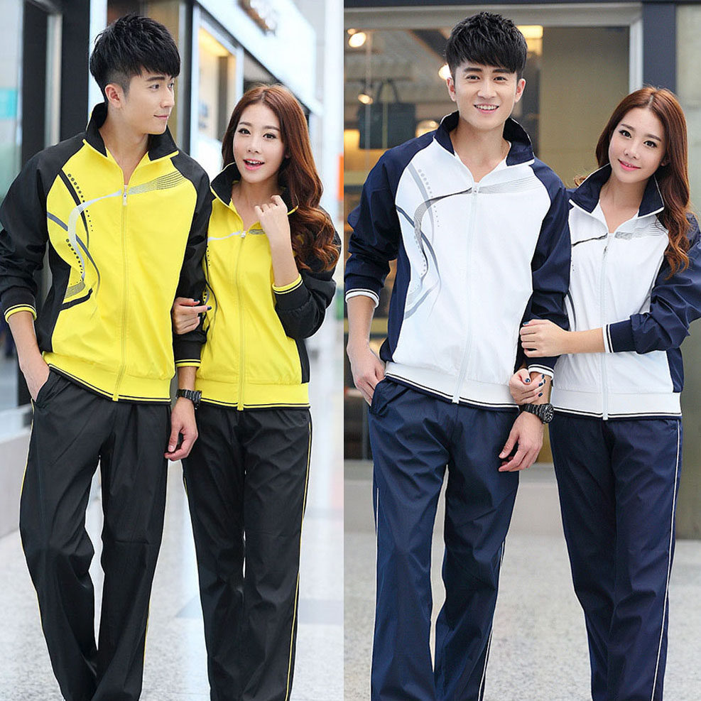 Long sleeve badminton suit jacket male and female casual table tennis badminton sportswear long pants match team uniform entrance suit