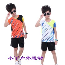 New childrens table tennis shuttlecock suit breathable mesh badminton Jersey training uniforms
