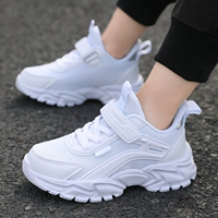 Детские туфли, демисезонная белая обувь для мальчиков, дышащая спортивная обувь для отдыха, подходит для подростков