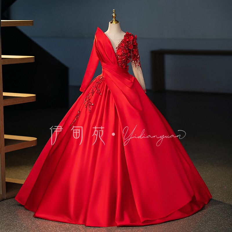 Eden Garden 2026 Spring New High-End Stage Solo Tutu Skirt, Operatic Style Vocal Performance Exam Dress for Women, Slimming Effect