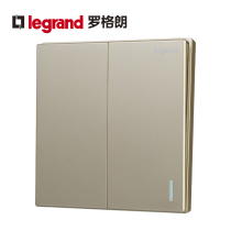 Legrand switch socket panel Shidian golden two-open multi-control two-position midway wall power supply type 86