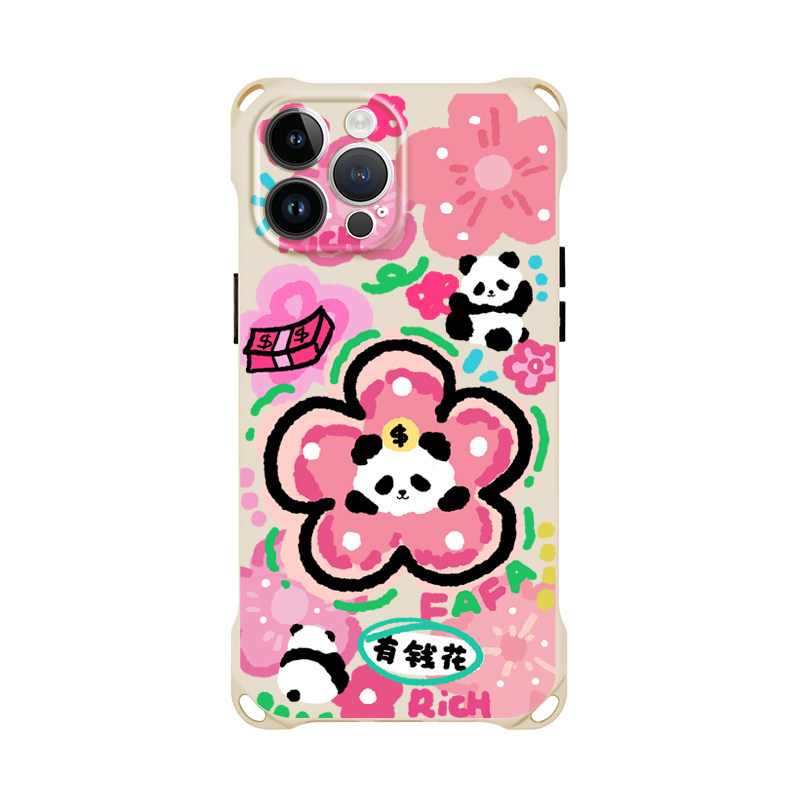 Style 7 — Panda Fortune Flower Crossbody Stand 11 Phone Case
