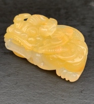 Authentic Yunnan Natural Yellow Dragon Jade Bawang Ice Chicken Oil Yellow Men and Women Handle