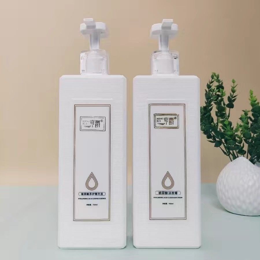 Hengjue hyaluronic acid cleansing hair cream shampoo repair essence conditioner hair care set nourishing oil control smooth