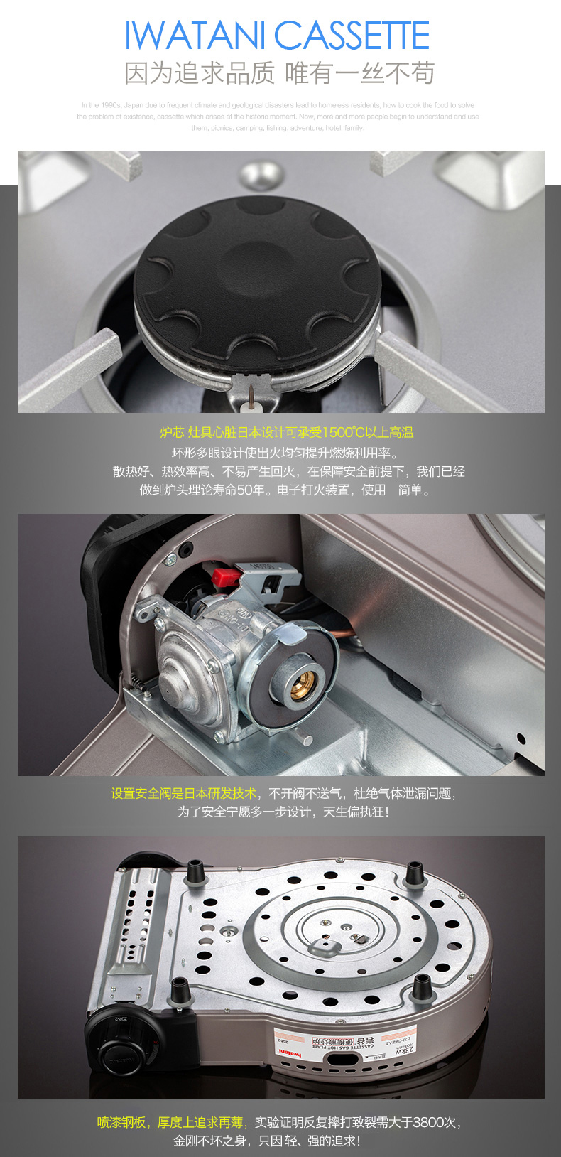 Bếp gas di động Iwatani Bếp nướng di động bếp gas ngoài trời dã ngoại dã ngoại dã ngoại cắm trại bếp gas - Bếp lò / bộ đồ ăn / đồ nướng dã ngoại bình gas namilux
