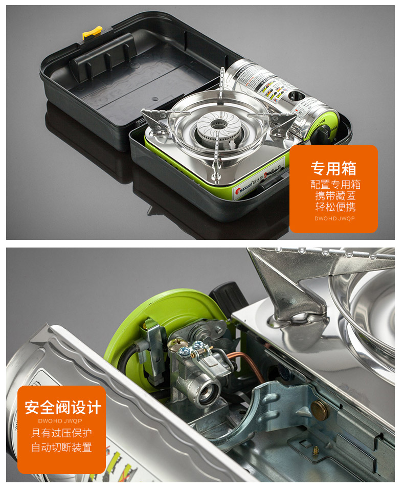 Xung tươi ngoài trời di động mini cassette lò hoang bếp gió tự nhiên bếp gas bếp gas - Bếp lò / bộ đồ ăn / đồ nướng dã ngoại lò bbq ngoài trời