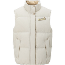 Bosideng childrens medium-thick down vest for girls fashionable contrasting color stacking for boys warm waterproof and stain-resistant
