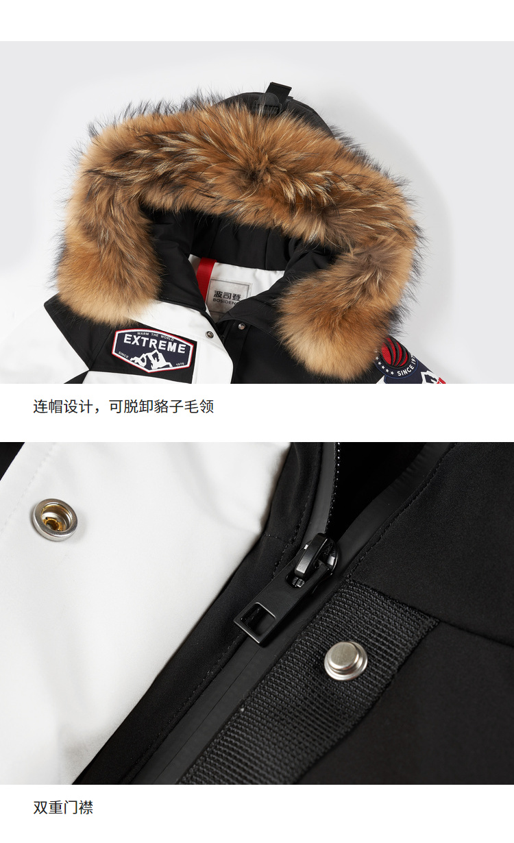 波司登 极寒系列 女工装连帽羽绒服 图7