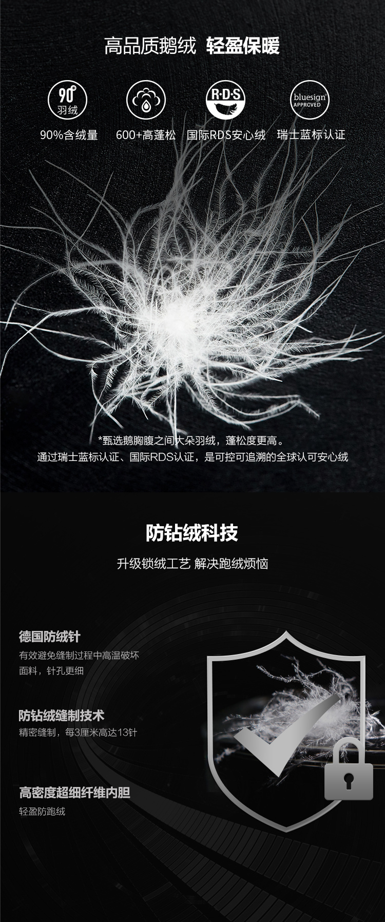 波司登 设计师款 女士中长款连帽羽绒服 图6