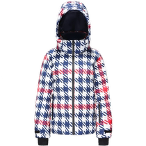 (40% off off-season) Bosideng Puff Winter Short Fashionable Houndstooth Down Jacket Warm Men and Women