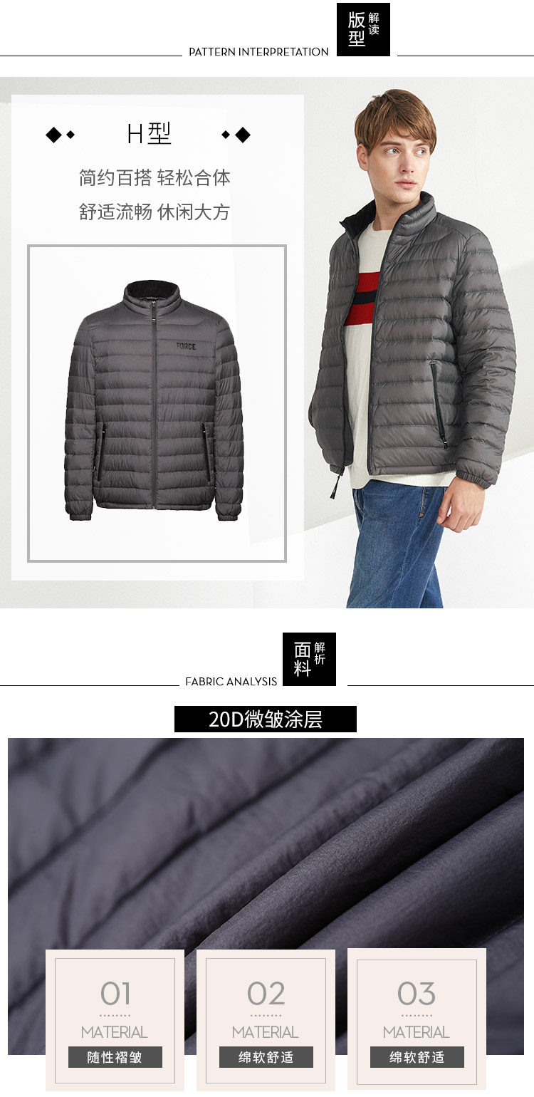Blouson homme BOSIDENG    en Nylon - Ref 3120031 Image 9