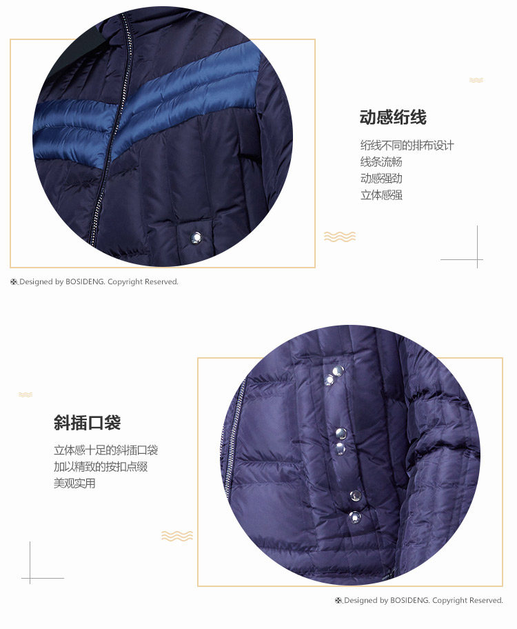 Blouson homme BOSIDENG    en Nylon - Ref 3121027 Image 10