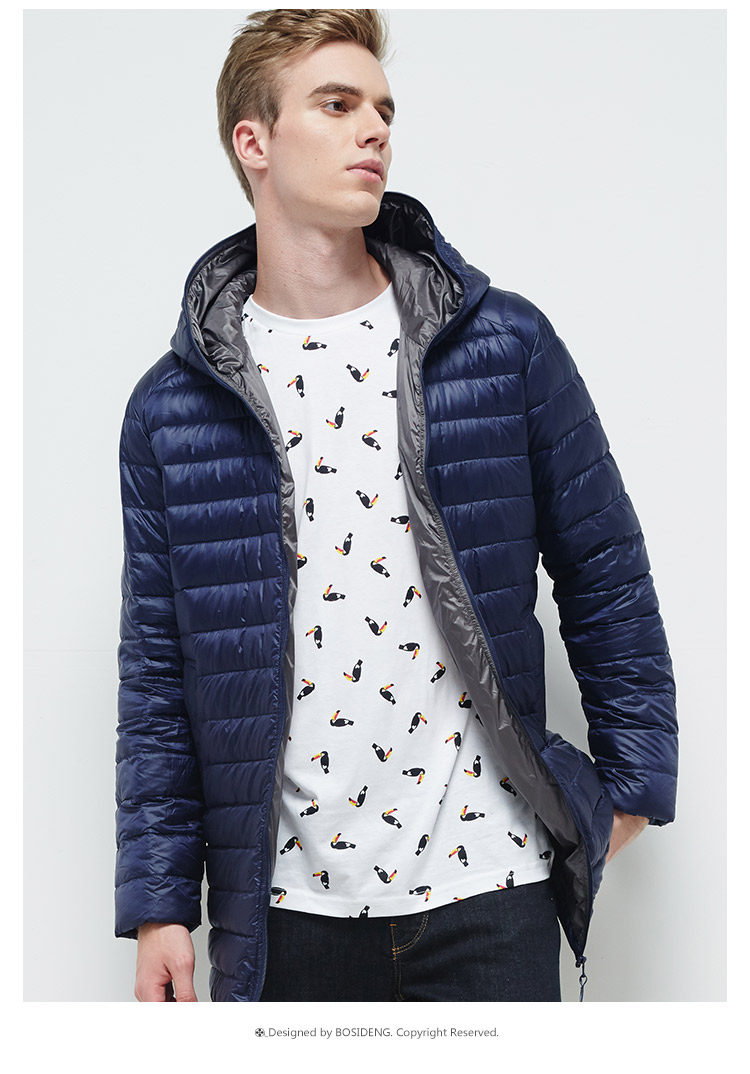 Blouson homme BOSIDENG    en Nylon - Ref 3120043 Image 19