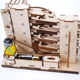 怡迪美 Деревянная трехмерная головоломка, конструктор с рельсами, «сделай сам», 3D