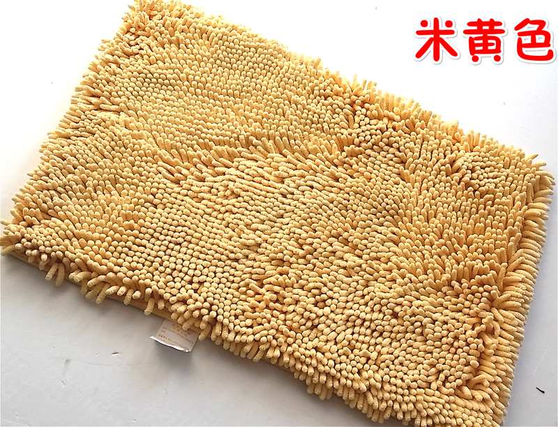 Chenille Linen Floor Mat Door Mat for Entryway, Home, Bedroom, Bathroom, Shower Room, Doorway, Dust-Absorbing, Water-Absorbing, Non-Slip Foot Mat