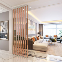 Nordic stainless steel screen entrance hall column decoration screen hotel club lobby high-end partition porch