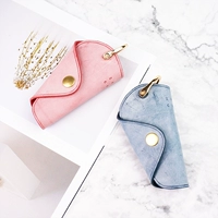 Mango Key Bag Nữ Fog Wax Dễ thương Sáng tạo Đơn giản Handmade Handmade Leather Bag Storage Storage ví da nữ