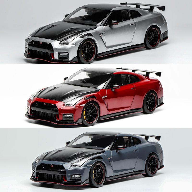 Mh 1:18 Nissan Gt-R Nismo R35 Special Edition 2022 Carbon Cover Alloy Fully Openable Car Model