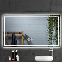 European style anti-fog LED bathroom mirror Smart hotel toilet toilet toilet Wall-mounted mirror Custom-made mirror