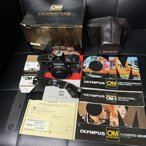 Полностью упакованный Olympus Olympus OM-1 black lacqued 135 клейкая рулоная камера