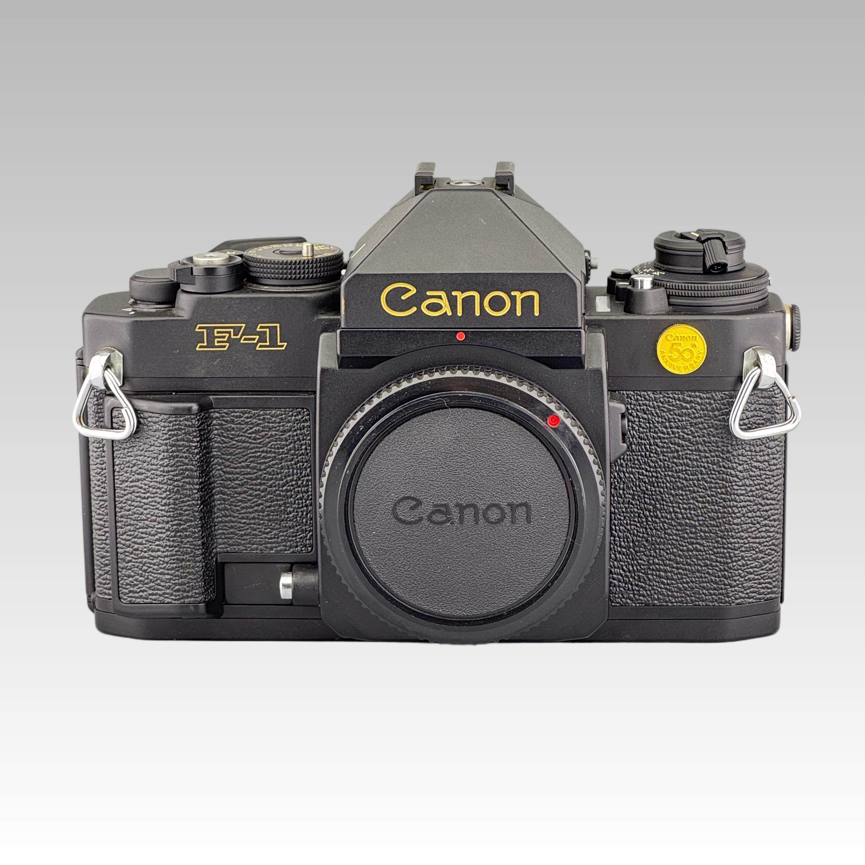 稀少【极新】Canon 佳能New F-1 金牌50周年纪念限量版胶片相机评价- 淘宝网