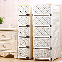 Crevice multi-layer combination drawer storage cabinet sundries Plastic chest of drawers Childrens storage finishing box baby wardrobe