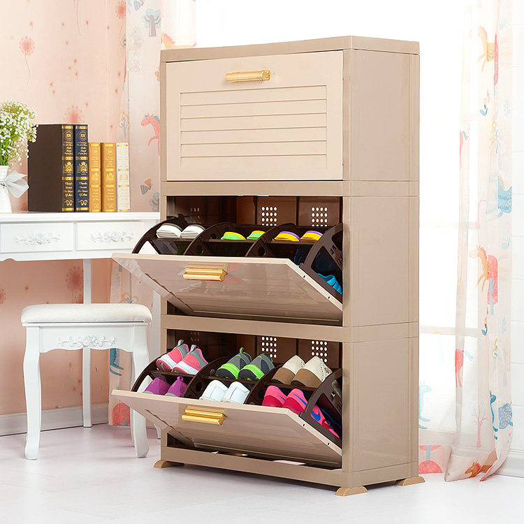 Hexing thickened plastic dump shoe cabinet Simple modern shoe cabinet Foyer cabinet storage shoe cabinet Shoe rack Entrance shoe cabinet