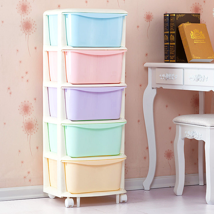 Hon Jia children's toy drawer-type storage cabinet baby wardrobe plastic children's wardrobe clothing storage cabinet containing cabinet