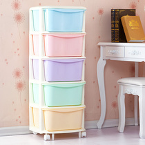 Hongjia childrens toy drawer storage cabinet Baby wardrobe Plastic childrens wardrobe clothing storage cabinet storage cabinet