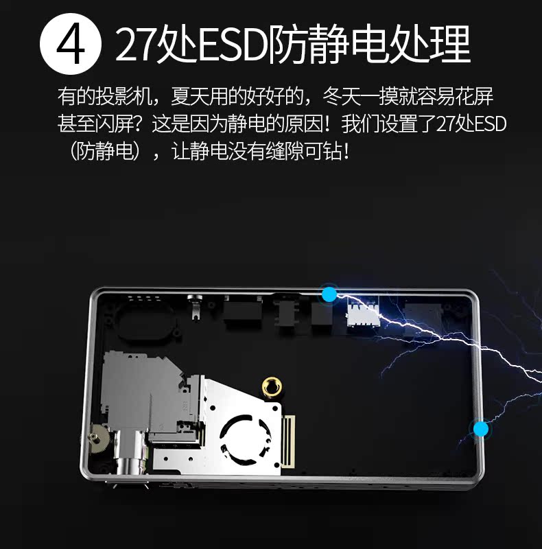 Máy chiếu Home HD 1080p Wifi cầm tay thông minh máy đo ánh sáng X2 mini máy chiếu điện thoại di động - Máy chiếu