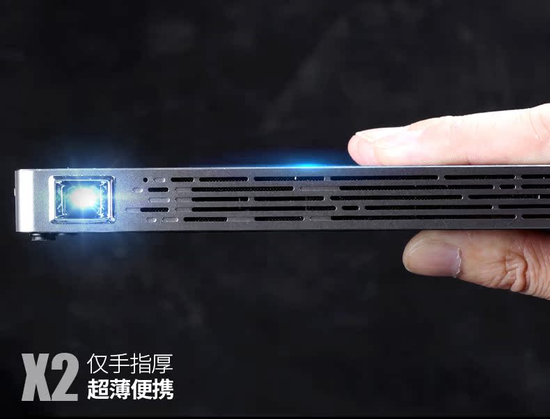 Máy chiếu Home HD 1080p Wifi cầm tay thông minh máy đo ánh sáng X2 mini máy chiếu điện thoại di động - Máy chiếu