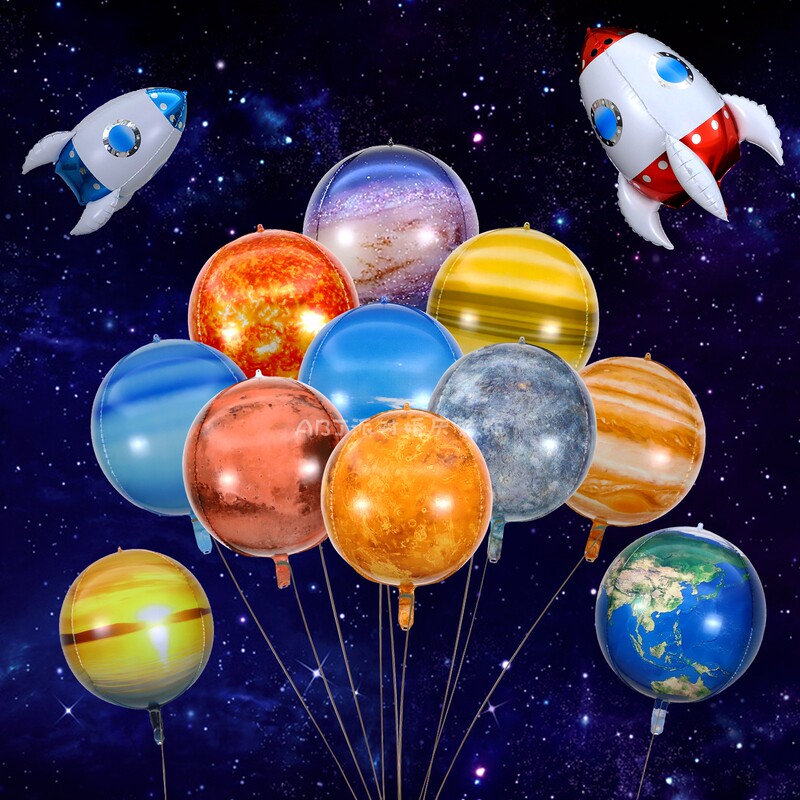 Children's Day Starry Sky Earth Moon Solar System Planets Space Eight Planets Decoration Children's Balloons Rocket Children's Day Starry Sky Earth Moon Solar System Planets Space Eight Planets Decoration Children's Balloons Rocket